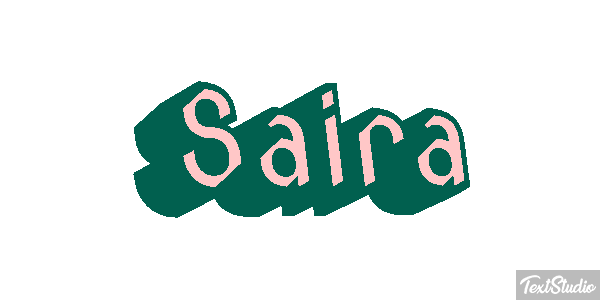 Saira Текстовый эффект