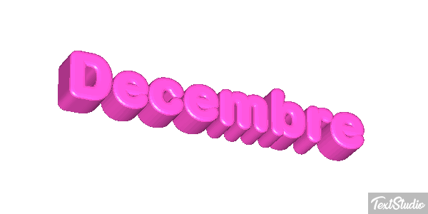 Décembre Effet de texte