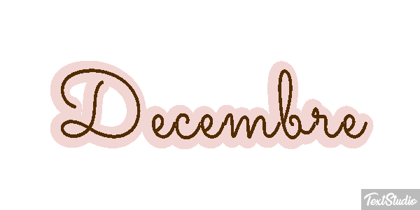 Décembre Effet de texte