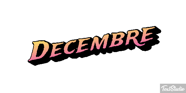 Décembre Effet de texte