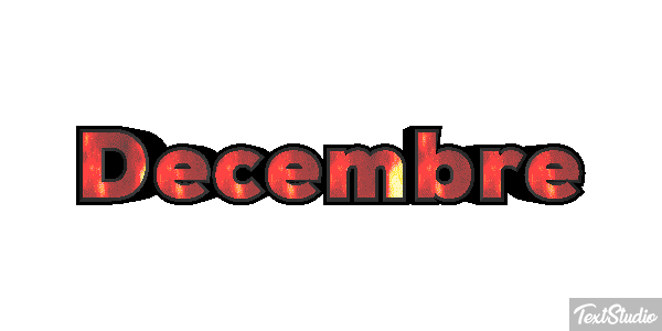 Décembre Effet de texte
