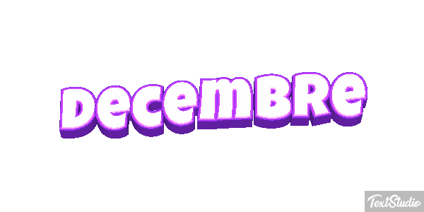Décembre Effet de texte