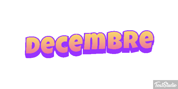 Décembre Effet de texte