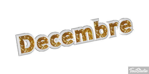 Décembre Effet de texte