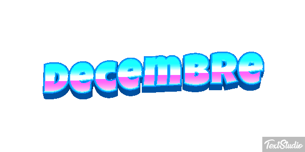 Décembre Effet de texte