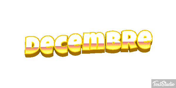 Décembre Effet de texte