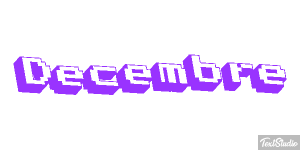 Décembre Effet de texte