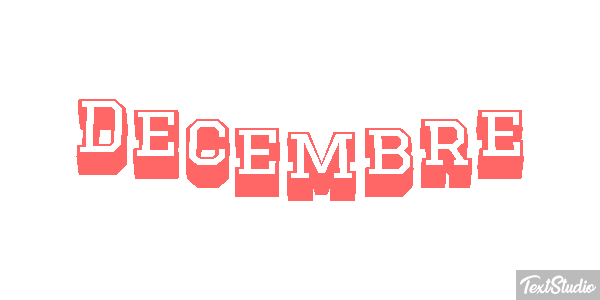 Décembre Effet de texte