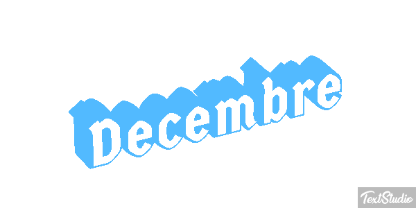 Décembre Effet de texte