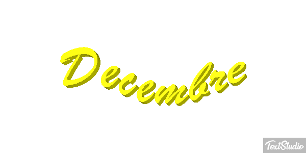 Décembre Effet de texte