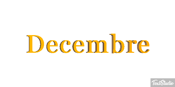 Décembre Effet de texte