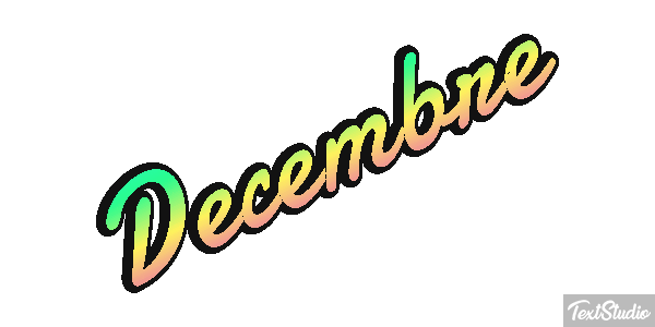 Décembre Effet de texte