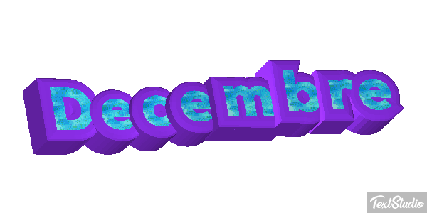 Décembre Effet de texte