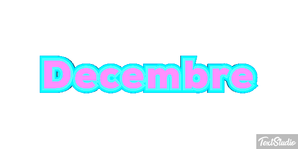 Décembre Effet de texte
