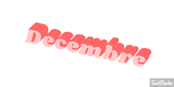 Décembre Effet de texte