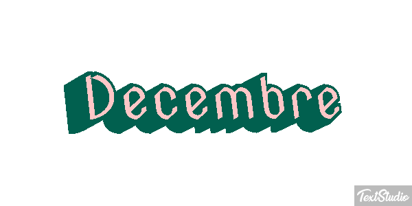 Décembre Effet de texte