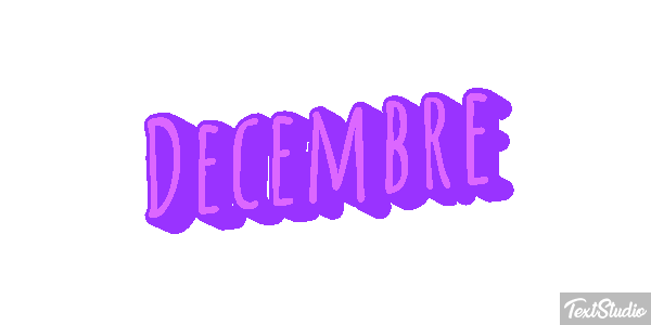 Décembre Effet de texte