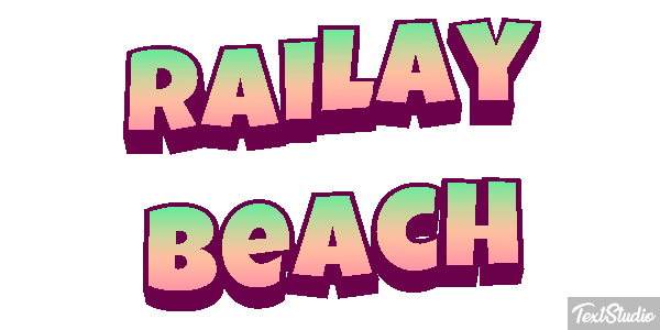 Railay Beach Efekt tekstowy