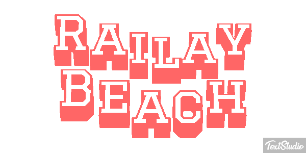 Railay Beach Efekt tekstowy