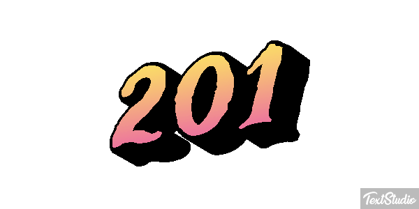 201 Text effect