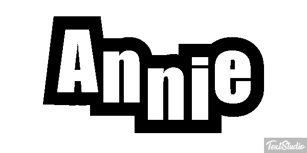 Annie Text effect