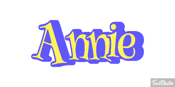 Annie Text effect