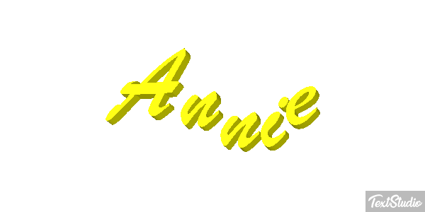 Annie Text effect