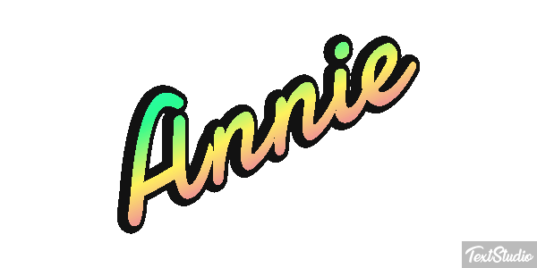 Annie Text effect