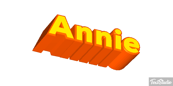 Annie Text effect
