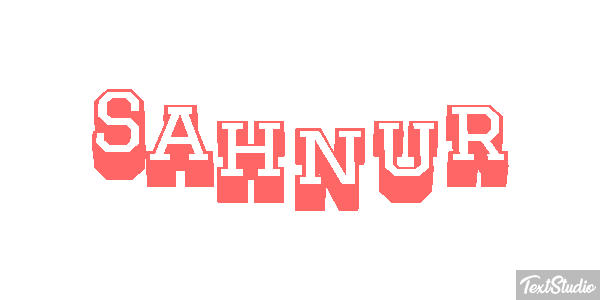 Şahnur Текстовый эффект