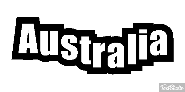 Australia Text effect