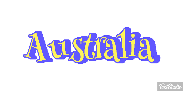 Australia Text effect