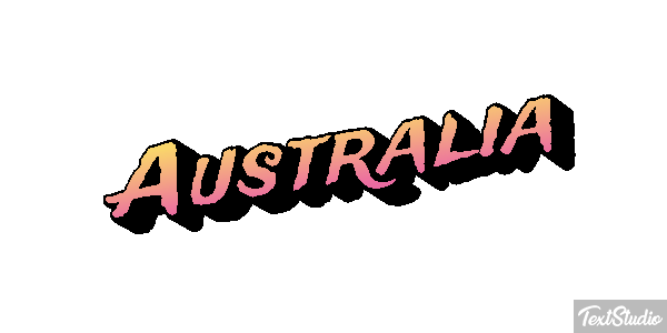 Australia Text effect