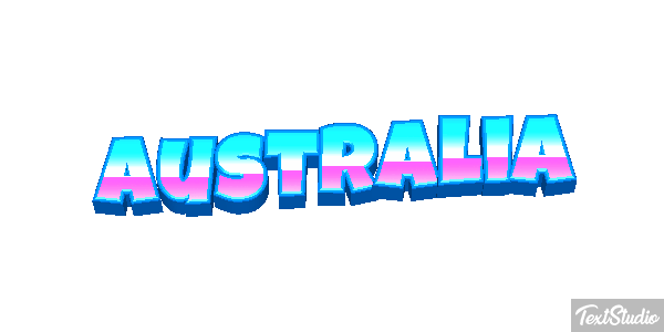Australia Text effect