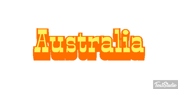 Australia Text effect