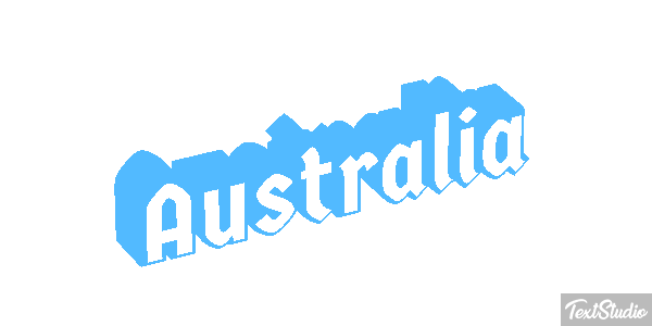 Australia Text effect