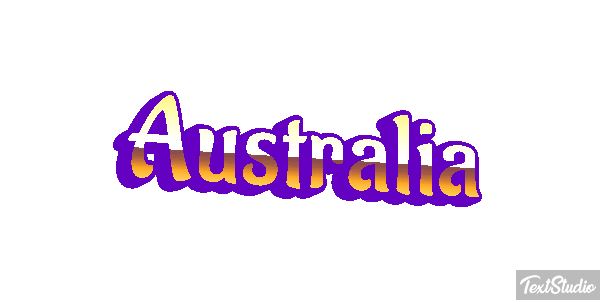 Australia Text effect