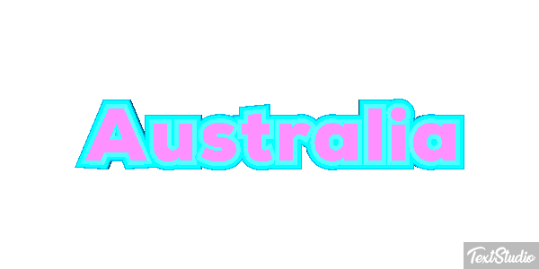 Australia Text effect