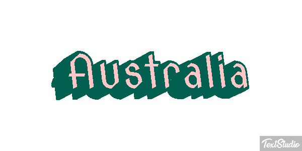 Australia Text effect