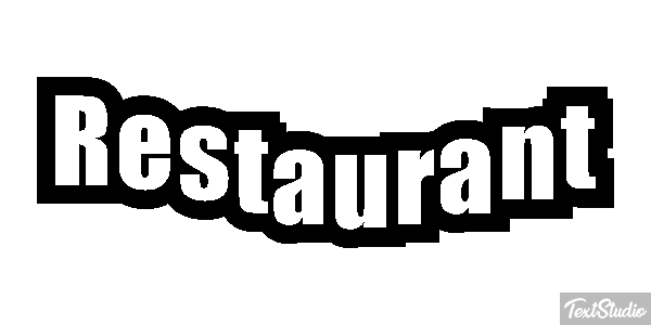 Restaurant Text effect