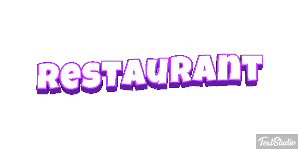 Restaurant Text effect