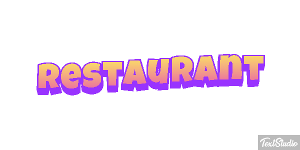 Restaurant Text effect