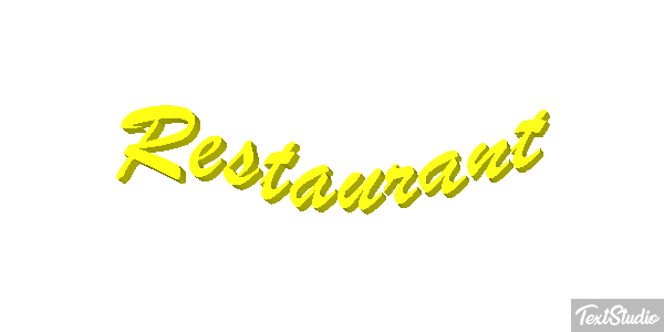 Restaurant Text effect