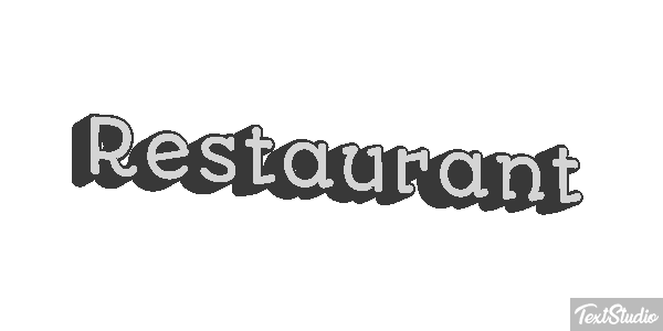 Restaurant Text effect