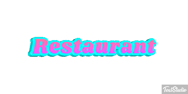Restaurant Text effect