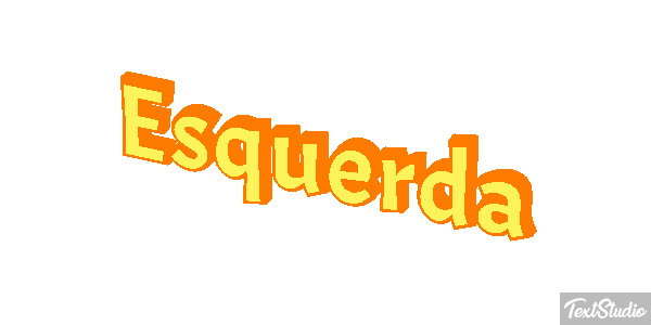 Esquerda Efeito do texto