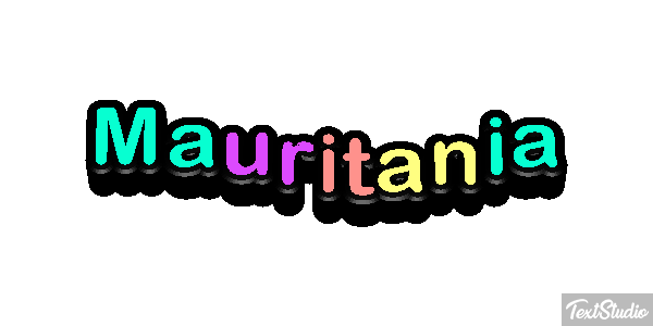 Mauritania Text effect