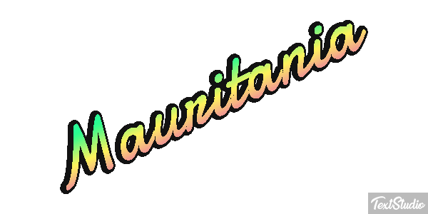 Mauritania Text effect