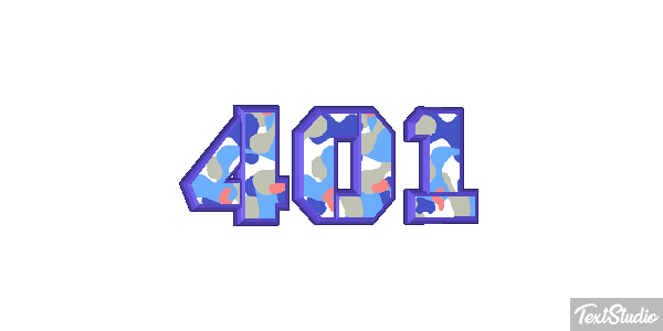 401 Effet de texte