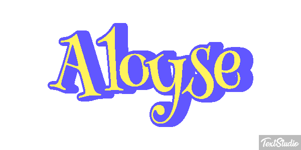 Aloyse Tekst effect